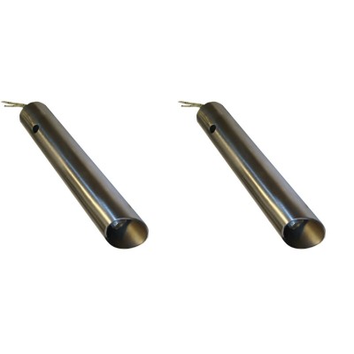 Pelletégő gyújtó / ellenállás légcsatornás csővel Ferroli, Anselmo Cola és egyéb pelletégőhöz, teljes hossz 130mm, 350W - x2 - Pelletégő alkatrészek