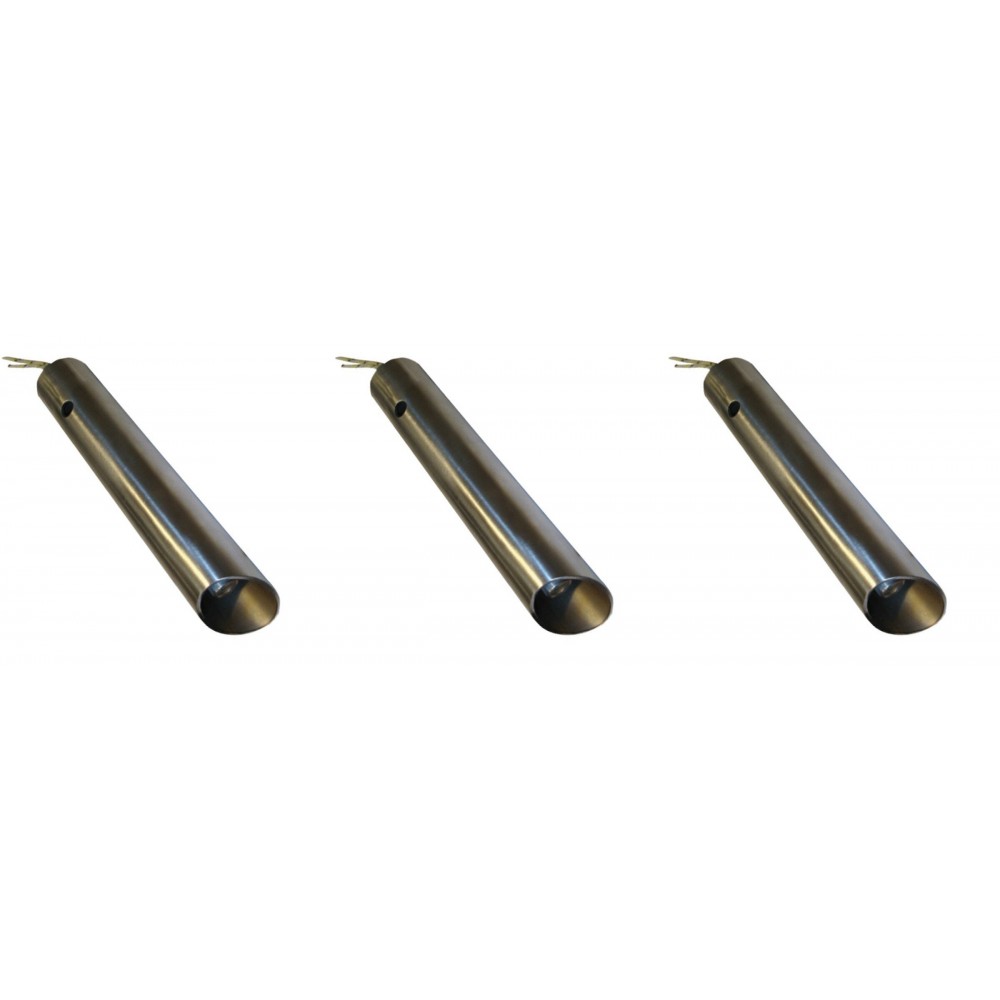 Pelletégő gyújtó / ellenállás légcsatornás csővel Ferroli, Anselmo Cola és egyéb pelletégőhöz, teljes hossz 130mm, 350W - x3 | Pelletégő gyújtók / ellenállások | Pelletégő alkatrészek |