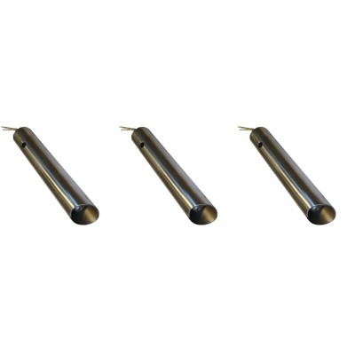 Pelletégő gyújtó / ellenállás légcsatornás csővel Ferroli, Anselmo Cola és egyéb pelletégőhöz, teljes hossz 130mm, 350W - x3 - Pelletégő alkatrészek