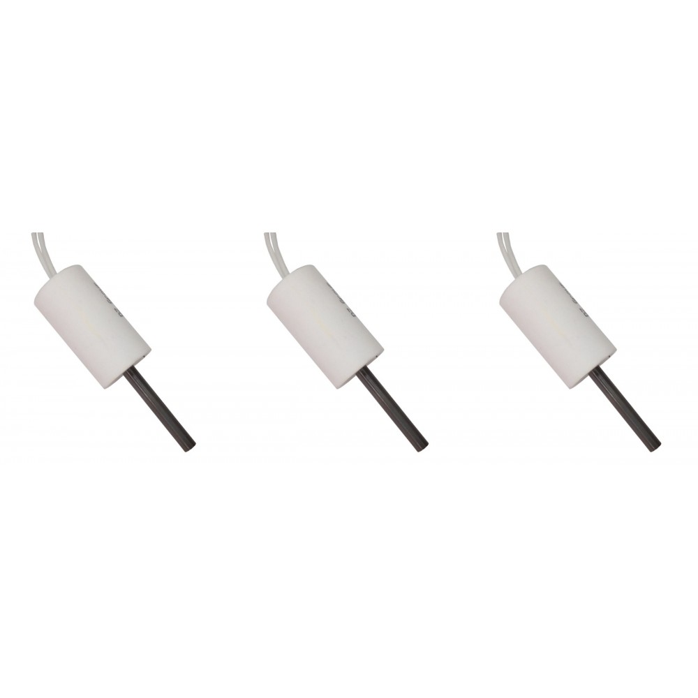 Kisfeszültségű pellet kályha gyújtó ellenállás számára ComfortBilt, Edilkamin, teljes hossz 66mm, 90 - 100W - 24 Volt AC - x3 | Pellet kályha gyújtók / ellenállások | Pellet kályha alkatrészek |