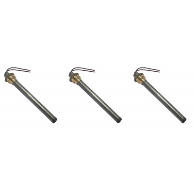 Pellet kályha gyújtó / ellenállás Ecoteck, Ravelli és mások, teljes hossz 114mm, 250W - x3 - Pellet kályha alkatrészek