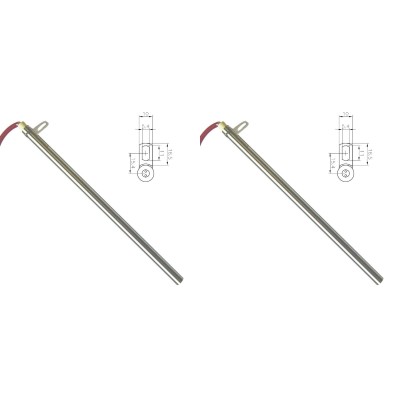 Pellet kályha gyújtó / ellenállás Edilkamin és egyéb, teljes hossz 280mm, 470W - x2 - Pellet kályha gyújtók / ellenállások