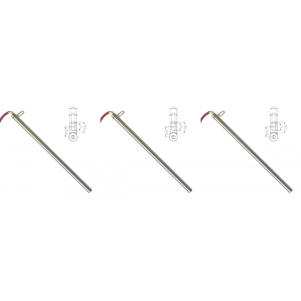 Pellet kályha gyújtó / ellenállás Edilkamin és egyéb, teljes hossz 280mm, 470W - x3