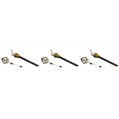 Kisfeszültségű pellet kályha gyújtó / ellenállás és mások Eco Spar, BURNiT, ComfortBilt, teljes hossz 123mm, 120W - 24V - x3 - Termék összehasonlítása