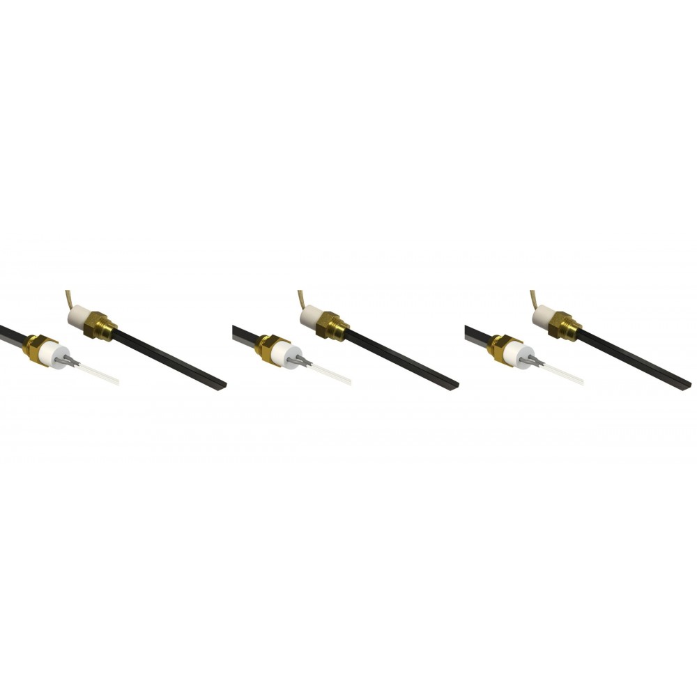 Pellet kályha gyújtó / ellenállás fekete kvarckristályos Karmek One, Balkan Energy, La Nordica és egyéb, teljes hossz 126mm, 300W - x3 | Pellet kályha gyújtók / ellenállások | Pellet kályha alkatrészek |