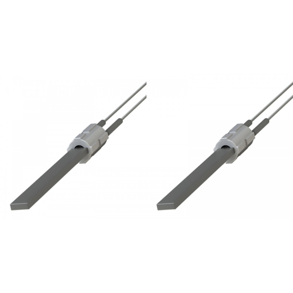 Pellet kályha gyújtó / ellenállás fekete kvarckristállyal számára Eco Spar, BURNiT, Palazzetti, Ravelli, MCZ, teljes hossz 122mm, 300W - x2