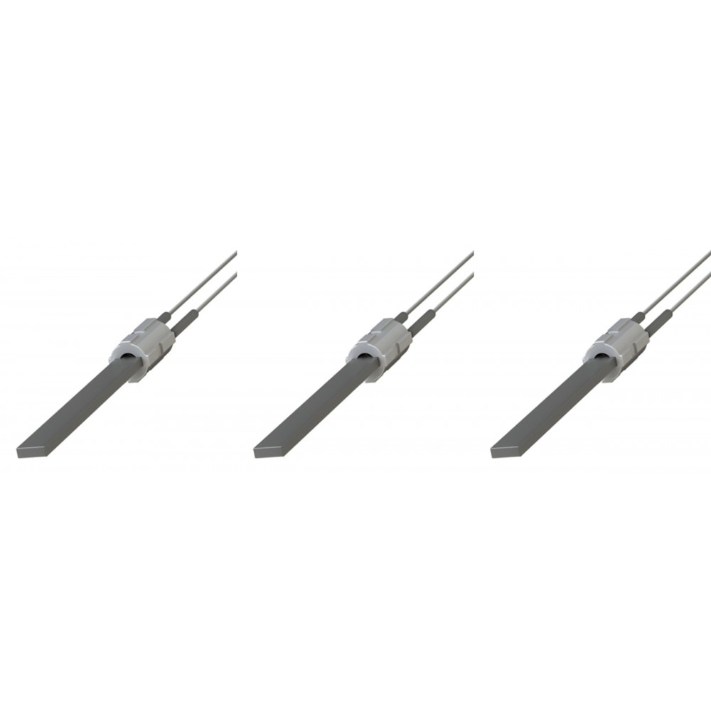 Pellet kályha gyújtó / ellenállás fekete kvarckristállyal számára Eco Spar, BURNiT, Palazzetti, Ravelli, MCZ, teljes hossz 122mm, 300W - x3