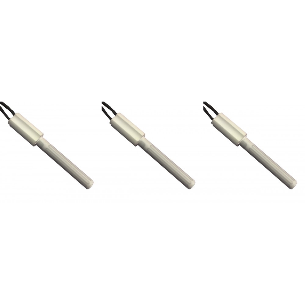 Kerámia pellet kályha gyújtó / ellenállás pellet kályhákhoz Eco Spar, BURNiT, Ashley, Adler, AMG, Piazzetta és mások, teljes hossza 102mm, 250W - x3