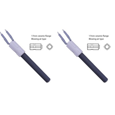 Kerámia pellet kályha gyújtó / ellenállás BURNiT, Palazzetti és egyéb, teljes hossz 113mm, 260W - x2 - 