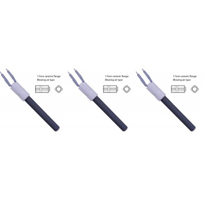 Kerámia pellet kályha gyújtó / ellenállás BURNiT, Palazzetti és egyéb, teljes hossz 113mm, 260W - x3 - 